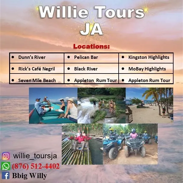 Vakantiehuis Hillside Sunrise, 2 Bed 2 Bath In Gated Community, Close To Beach, Food, Clubs & Shopping Free Parking, Free Wi-Fi Montego Bay